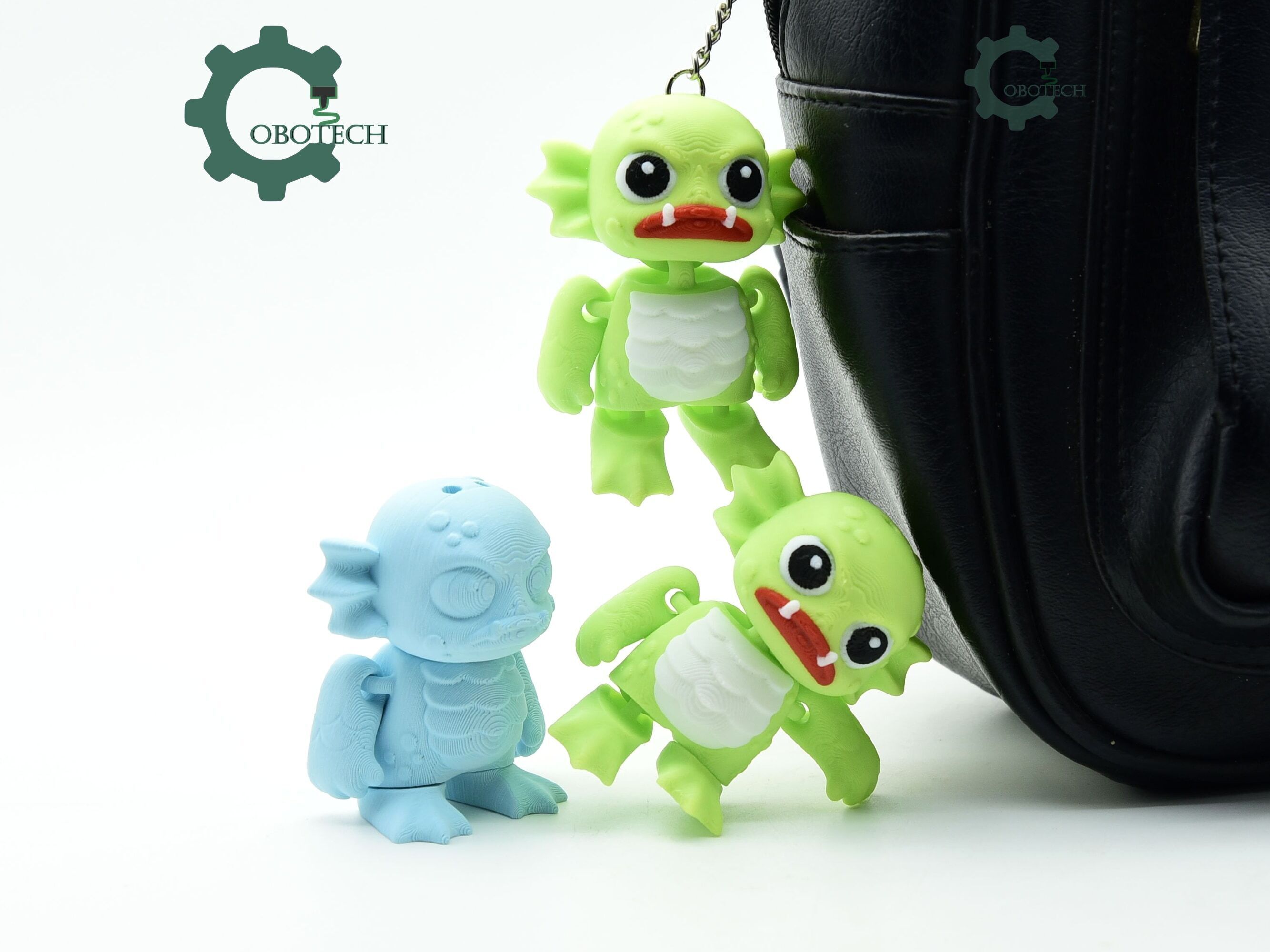 👹 Cobotech Lagoon Monster Articulated Keychain - Cute Backpack